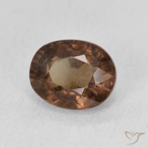 1.89 ct Brown Color-Change Garnet Stone, Natural Color-Change Garnet in Oval Facet Shape for Sale
