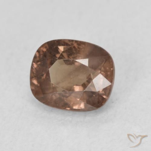 1.00 ct Brown Color-Change Garnet Stone, Natural Color-Change Garnet in Cushion-Cut Shape for Sale
