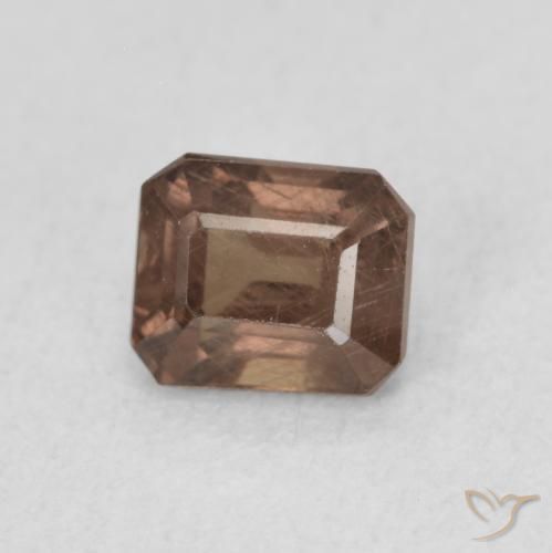 0.97 ct Brown Color-Change Garnet Stone, Natural Color-Change Garnet in Octagon Step Cut Shape for Sale