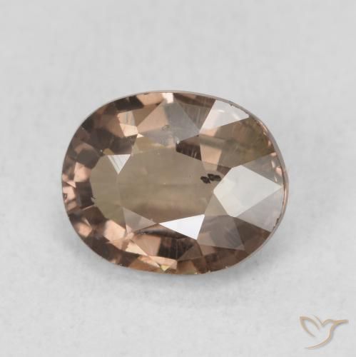 1.23 ct Brown Color-Change Garnet Stone, Natural Color-Change Garnet in Oval Facet Shape for Sale