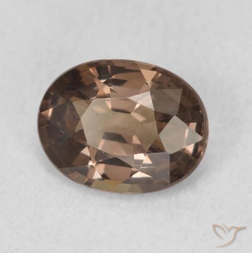1.25 ct Brown Color-Change Garnet Stone, Natural Color-Change Garnet in Oval Facet Shape for Sale