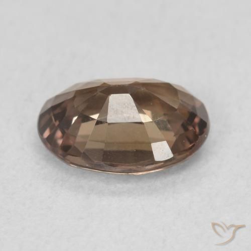Color-Change Garnet Gemstone in 7.3 x 5.6 mm Size for Sale, Color-Change Garnet Stone in Medium Light Brown Color