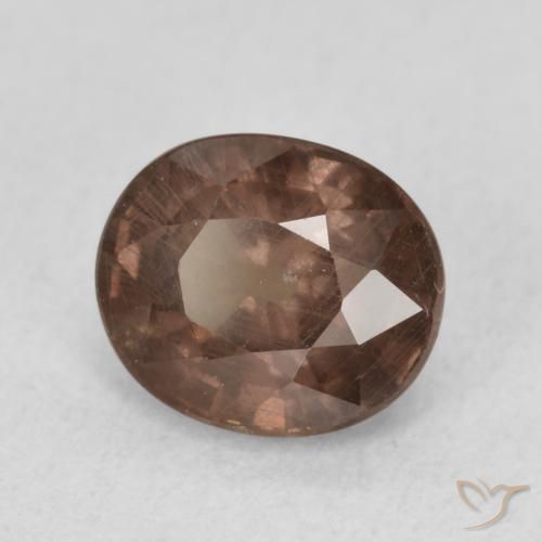 1.44 ct Brown Color-Change Garnet Stone, Natural Color-Change Garnet in Oval Facet Shape for Sale