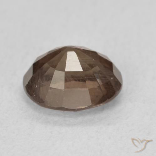 Color-Change Garnet Gemstone in 6.9 x 5.9 mm Size for Sale, Color-Change Garnet Stone in Medium Light Brown Color