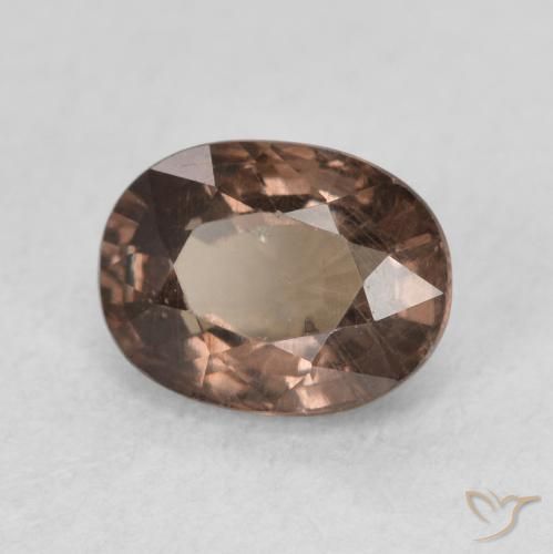 1.27 ct Brown Color-Change Garnet Stone, Natural Color-Change Garnet in Oval Facet Shape for Sale