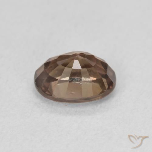 Color-Change Garnet Gemstone in 6.9 x 5.3 mm Size for Sale, Color-Change Garnet Stone in Medium Light Brown Color