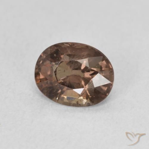 1.29 ct Brown Color-Change Garnet Stone, Natural Color-Change Garnet in Oval Facet Shape for Sale