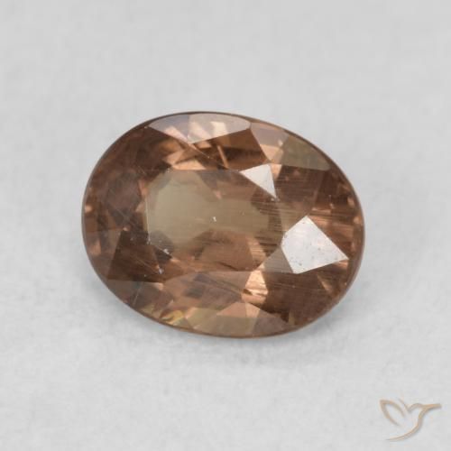 0.82 ct Brown Color-Change Garnet Stone, Natural Color-Change Garnet in Oval Facet Shape for Sale