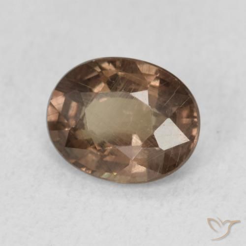 1.01 ct Brown Color-Change Garnet Stone, Natural Color-Change Garnet in Oval Facet Shape for Sale