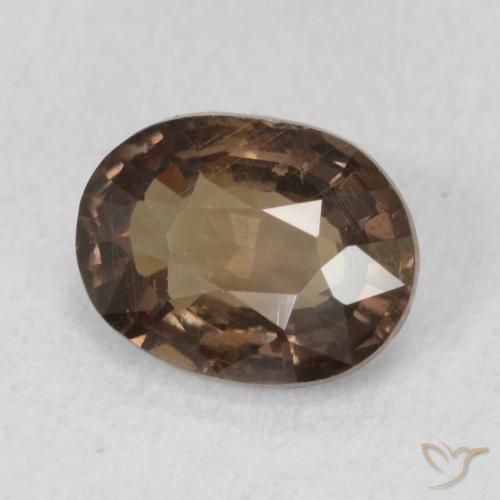 1.26 ct Brown Color-Change Garnet Stone, Natural Color-Change Garnet in Oval Facet Shape for Sale