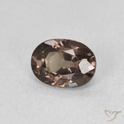 1.28 ct Brown Color-Change Garnet Stone, Natural Color-Change Garnet in Oval Facet Shape for Sale