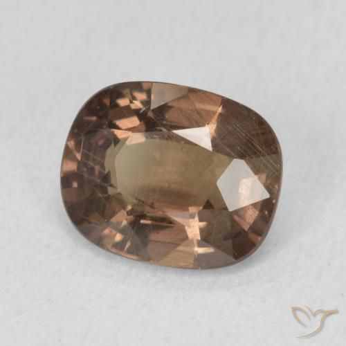 1.62 ct Brown Color-Change Garnet Stone, Natural Color-Change Garnet in Cushion-Cut Shape for Sale