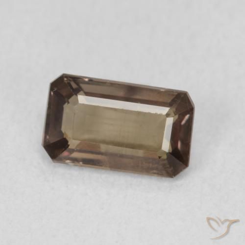1.02 ct Brown Color-Change Garnet Stone, Natural Color-Change Garnet in Octagon Step Cut Shape for Sale