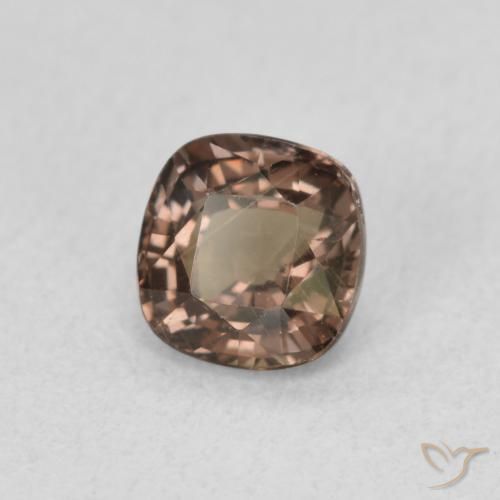 1.06 ct Brown Color-Change Garnet Stone, Natural Color-Change Garnet in Cushion-Cut Shape for Sale