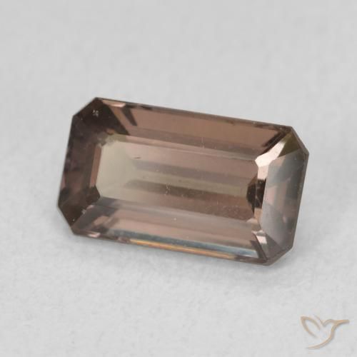 1.48 ct Brown Color-Change Garnet Stone, Natural Color-Change Garnet in Octagon Step Cut Shape for Sale