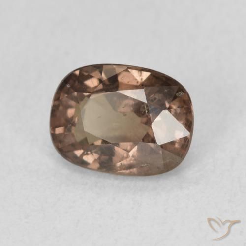 1.21 ct Brown Color-Change Garnet Stone, Natural Color-Change Garnet in Cushion-Cut Shape for Sale