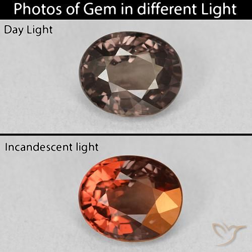1.78ct Natural Medium Brown Color-Change Garnet, Oval, VVS-VS