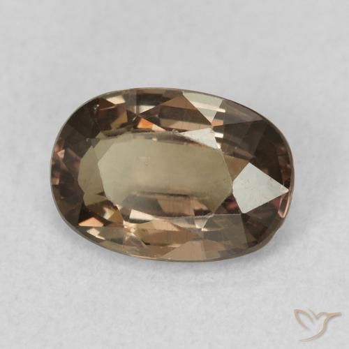 1.07 ct Brown Color-Change Garnet Stone, Natural Color-Change Garnet in Oval Facet Shape for Sale