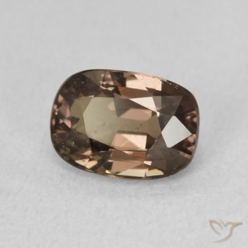 1.52 ct Brown Color-Change Garnet Stone, Natural Color-Change Garnet in Cushion-Cut Shape for Sale