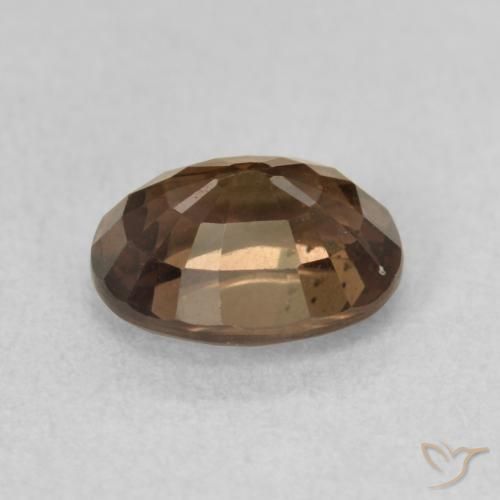 Color-Change Garnet Gemstone in 7.6 x 5.7 mm Size for Sale, Color-Change Garnet Stone in Medium Light Brown Color