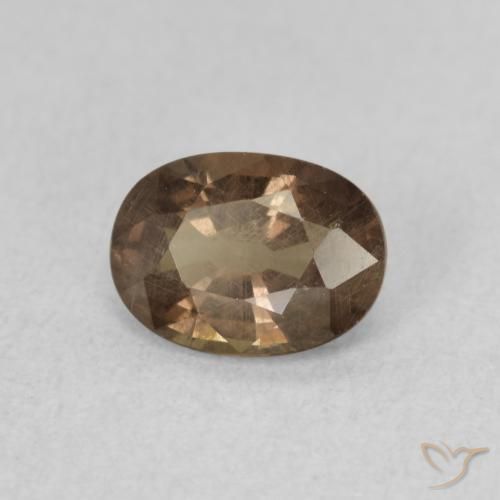 0.93 ct Brown Color-Change Garnet Stone, Natural Color-Change Garnet in Oval Facet Shape for Sale