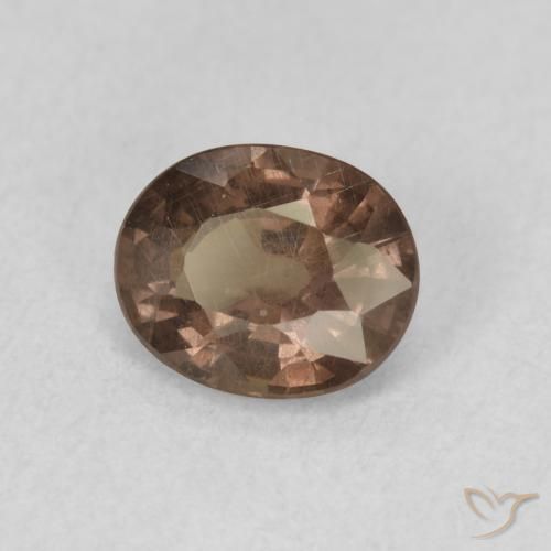 1.07 ct Brown Color-Change Garnet Stone, Natural Color-Change Garnet in Oval Facet Shape for Sale