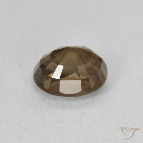 Color-Change Garnet Gemstone in 6.4 x 5.3 mm Size for Sale, Color-Change Garnet Stone in Medium Light Brown Color