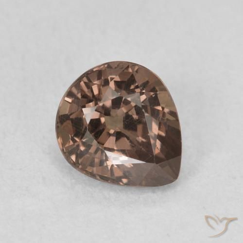 0.97 ct Brown Color-Change Garnet Stone, Natural Color-Change Garnet in Pear Facet Shape for Sale