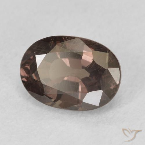 1.34 ct Brown Color-Change Garnet Stone, Natural Color-Change Garnet in Oval Facet Shape for Sale