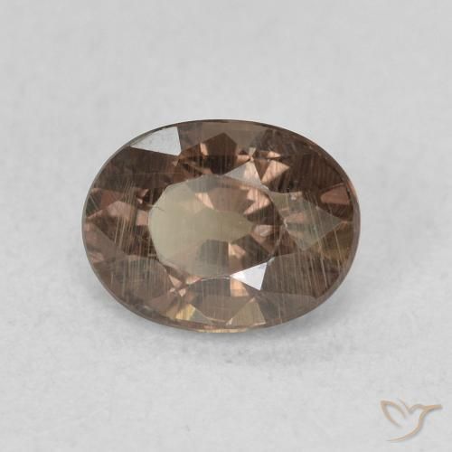 0.97 ct Brown Color-Change Garnet Stone, Natural Color-Change Garnet in Oval Facet Shape for Sale