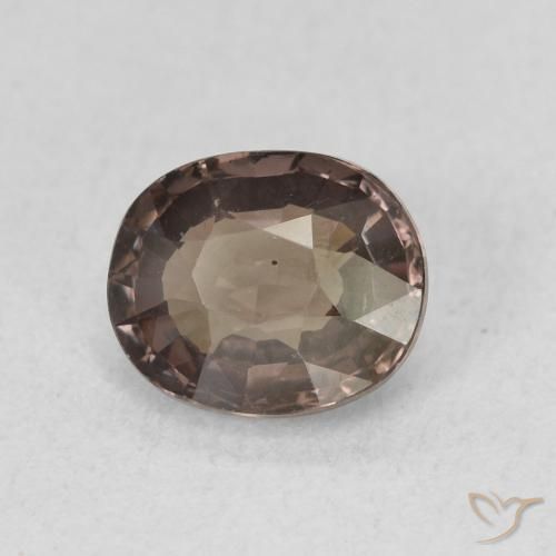 1.30 ct Brown Color-Change Garnet Stone, Natural Color-Change Garnet in Oval Facet Shape for Sale