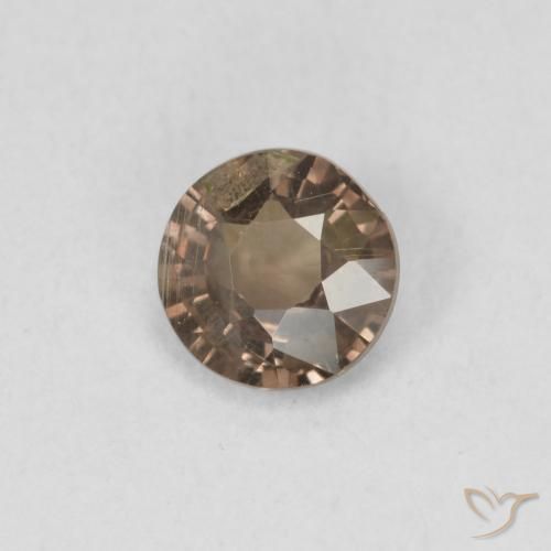 0.79 ct Brown Color-Change Garnet Stone, Natural Color-Change Garnet in Round Facet Shape for Sale