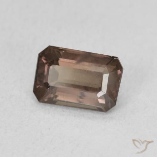 1.24 ct Brown Color-Change Garnet Stone, Natural Color-Change Garnet in Octagon Step Cut Shape for Sale