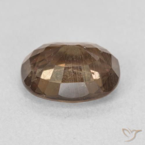Color-Change Garnet Gemstone in 7.3 x 5.8 mm Size for Sale, Color-Change Garnet Stone in Dark Brown Color