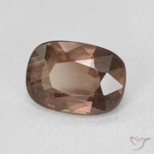 1.50 ct Brown Color-Change Garnet Stone, Natural Color-Change Garnet in Cushion-Cut Shape for Sale