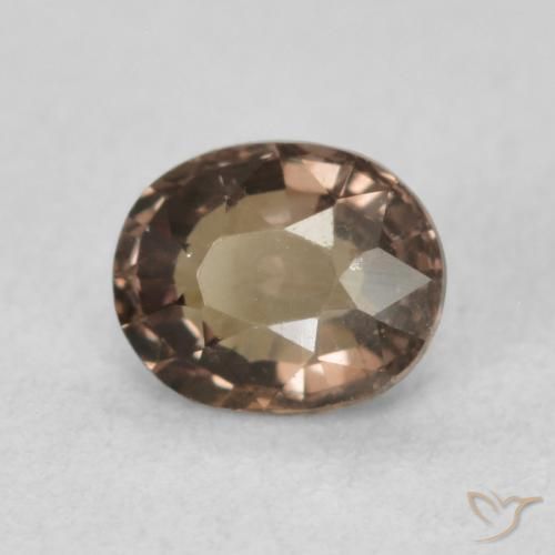 0.80 ct Brown Color-Change Garnet Stone, Natural Color-Change Garnet in Oval Facet Shape for Sale