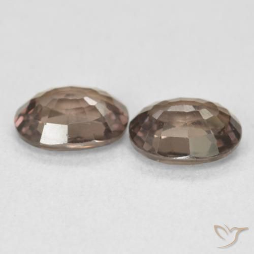 Color-Change Garnet Gemstones in 7 x 5.5 mm Size for Sale, Color-Change Garnet Stones in Medium Light Brown Color