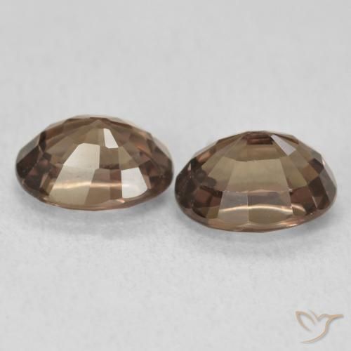 Color-Change Garnet Gemstones in 7.2 x 5.3 mm Size for Sale, Color-Change Garnet Stones in Medium Light Brown Color