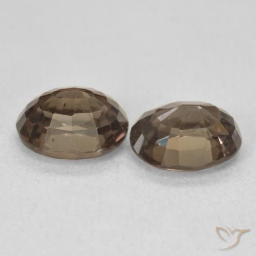 Color-Change Garnet Gemstones in 7.3 x 6 mm Size for Sale, Color-Change Garnet Stones in Medium Light Brown Color