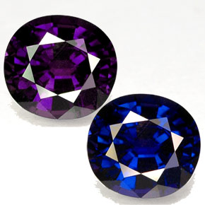 1.53 ct Multicolor Color-Change Sapphire Gemstone, Color-Change Sapphire Gem in Cushion-Cut Shape for Sale.