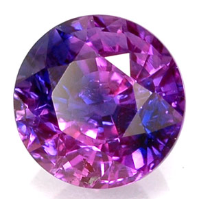 1.22 ct Multicolor Color-Change Sapphire Stone, Natural Color-Change Sapphire in Round Facet Shape for Sale