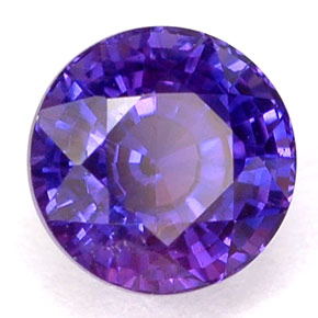1.04 ct Multicolor Color-Change Sapphire Stone, Natural Color-Change Sapphire in Round Facet Shape for Sale