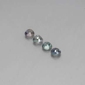 Color-Change Sapphire Gemstone in 5 mm (calibrated) Size for Sale, Color-Change Sapphire Stone in Multicolor Color