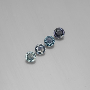 2.74 ct Multicolor Color-Change Sapphire Stone, Natural Color-Change Sapphire in Round Facet Shape for Sale