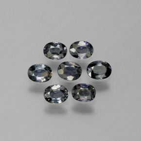 1.49 ct Multicolor Color-Change Sapphire Stone, Natural Color-Change Sapphire in Oval Facet Shape for Sale