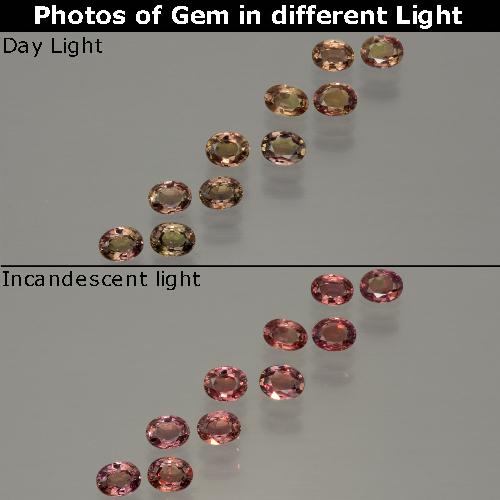 Marrón medio Zafiro con Cambio de Color Gema - 0.3ct Forma ovalada (ID: 401849)