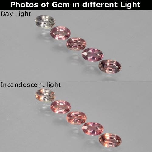 Multicolor Zafiro con Cambio de Color Gema - 0.3ct Forma ovalada (ID: 403801)