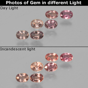 Multicolor Zafiro con Cambio de Color Gema - 0.3ct Forma ovalada (ID: 403907)