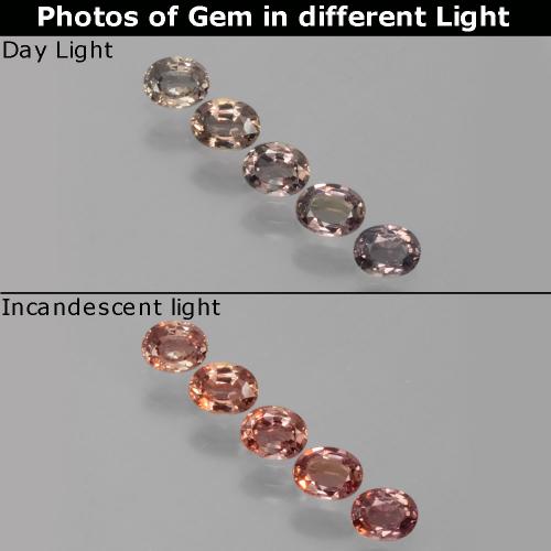Multicolor Zafiro con Cambio de Color Gema - 0.2ct Forma ovalada (ID: 403977)