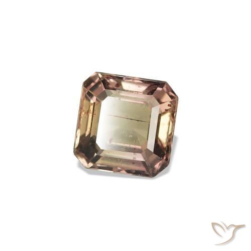 0.36 ct Brown Color-Change Sapphire Stone, Natural Color-Change Sapphire in Octagon Step Cut Shape for Sale